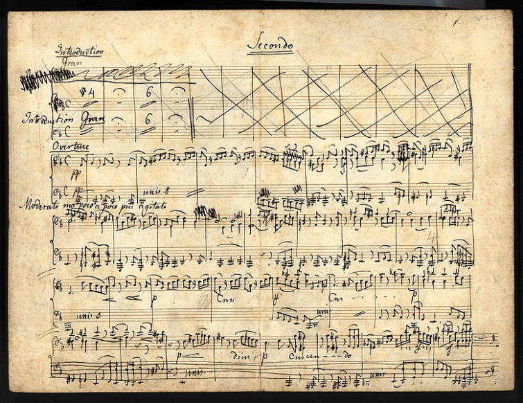 1. Seite Elias in Mendelssohns Handschrift